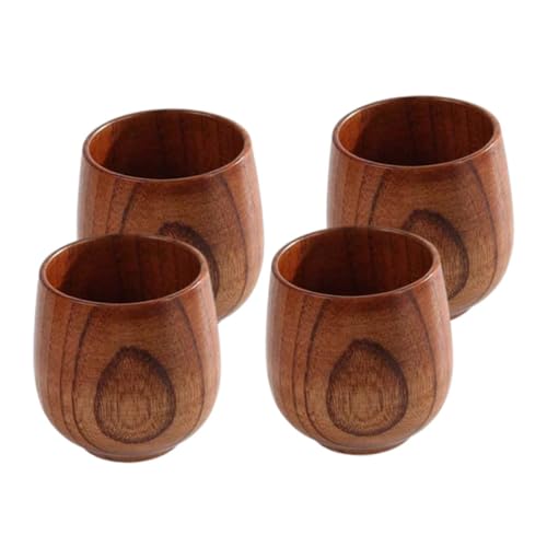 MAGICLULU 4stücke Verbrühungssichere Holz Teetassen Haushalt Milchhalter Tee-serviertassen Sake-halter Getränketassen Mit Flachem Boden Für Zuhause Und Büro MAGICLULU 4stücke Verbrühungssichere Holz Teetassen Haushalt Milchhalter Tee-serviertassen Sake-halter Getränketassen Mit Flachem Boden Für Zuhause Und Büro von MAGICLULU