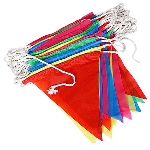 MAGICLULU Wasserdichte Pvc Flagge Sicherheitsdreiecke Für Den Außenbereich Markierungsflaggen Dreiecksflaggen Dreiecksbannerflaggen Straßenbauflagge Warnschild Zufällige Farbe von MAGICLULU