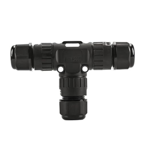 MAGICLULU Wasserdichter Wege Kabelverbinder Nylon Kabelverschraubung Outdoor Kabelanschluss Profi Anschlussdose für Stabile Sichere Verbindung von MAGICLULU