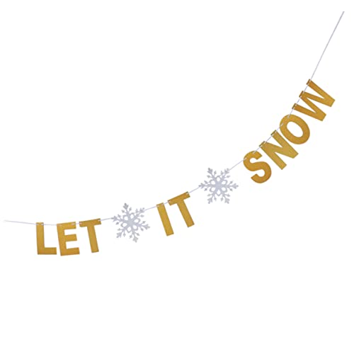 MAGICLULU Weihnachtliche Papier Girlande Let It mit Glitzernden Buchstaben Teiliges Party Deko Banner Wetterfest für Fenster Tür und Wand Festliche Hängedekoration MAGICLULU Weihnachtliche Papier Girlande Let It mit Glitzernden Buchstaben Teiliges Party Deko Banner Wetterfest für Fenster Tür und Wand Festliche Hängedekoration von MAGICLULU