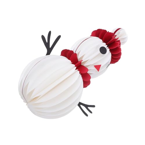 MAGICLULU Weihnachtlicher Schneemann-honigwaben-tischschmuck Kleine Wiederverwendbare Papierfigur Festliche Weihnachtsdekoration für Esstisch und Party für Innenräume und Winterliche von MAGICLULU