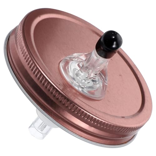 MAGICLULU Weinausgießer Mit Einmachdeckel Shaker Krüge Transparent Klopfen Topfdeckel Breiter Mund Glasausgießerdeckel Einmachglas Ausgießer Mini Einmachgläser Flaschen Pumpe Weißblech von MAGICLULU
