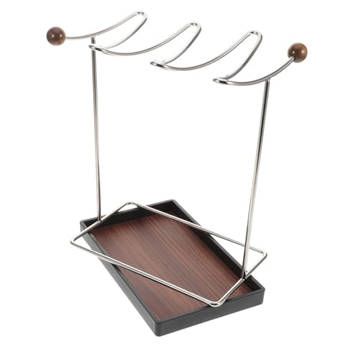MAGICLULU Weinglas Hängeregal aus Metall mit Holzunterlage Eleganter Organizer für Wohnzimmer und Küche für Stielgläser und Weinbar Dekoration MAGICLULU Weinglas Hängeregal aus Metall mit Holzunterlage Eleganter Organizer für Wohnzimmer und Küche für Stielgläser und Weinbar Dekoration von MAGICLULU