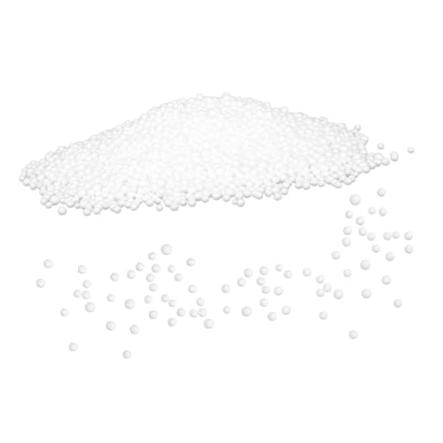 MAGICLULU Weiße Schaumstoffperlen Sitzsack Füllmaterial Weiche Füllung für Kissen Sitzkissen Sofakissen Vielseitige Füllwatte für Bequemlichkeit und Entspannung von MAGICLULU