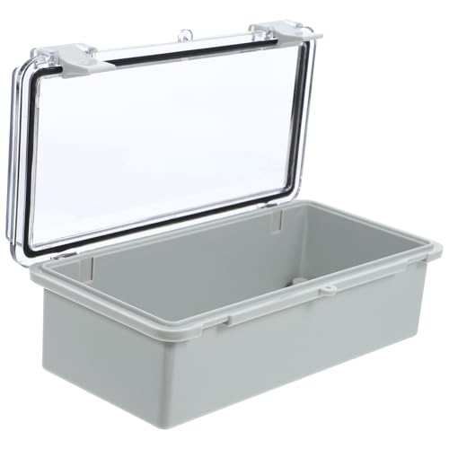 MAGICLULU Wetterfeste Anschlussdose aus Abs für Außenbereich Tragbare Elektronische Kabelbox Einfache Installation Robustes Design Transparent von MAGICLULU
