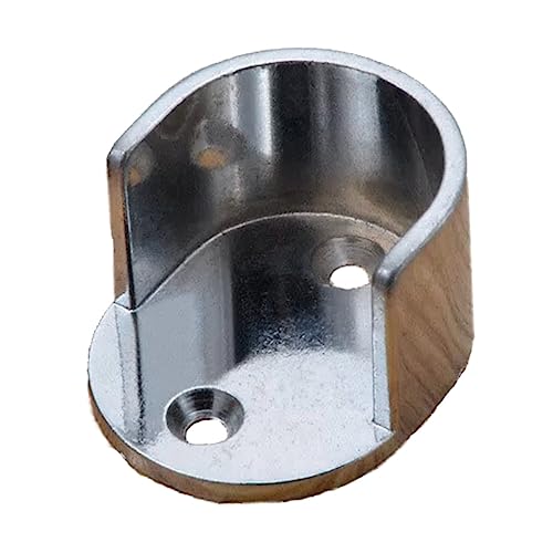 MAGICLULU Zinc Alloy Kleiderstangenhalterung Verstellbarer Flansch für Schrank und Duschstangen Robuste Wandmontage Installieren und Sicher der Anwendung für Garderobe und Badezimmer von MAGICLULU