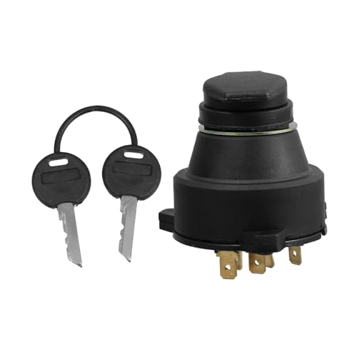 MAGICLULU Zündschalter mit Schlüssel für Traktoren und Rasenmäher Zuverlässiger zuverlässiger Start Verbesserte Leitfähigkeit Einfache Installation Sicheres Zündsystem von MAGICLULU