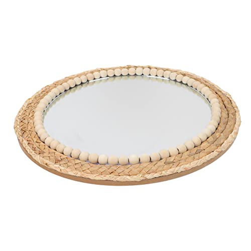MAGICLULU dekorativer Spiegel aus Strohseil Wandseilspiegel Spiegel mit Makramee-Fransen Ornament Beleuchteter Spiegel zum Schminken wandmontierter Spiegel dekorativer Wandspiegel Rattan MAGICLULU dekorativer Spiegel aus Strohseil Wandseilspiegel Spiegel mit Makramee-Fransen Ornament Beleuchteter Spiegel zum Schminken wandmontierter Spiegel dekorativer Wandspiegel Rattan von MAGICLULU