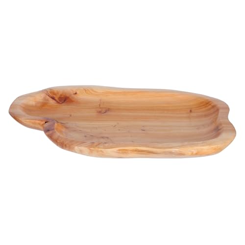MAGICLULU dekoratives Tablett Kleines Serviertablett Vorspeisen-Display-Tablett Dekorative Tablett für Wüste kleines Tablett für Badezimmer Tischdekorationstabletts Holz von MAGICLULU