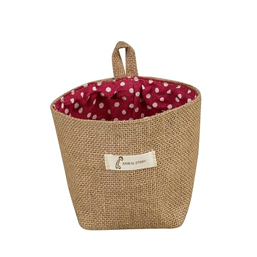 MAGICLULU Aufbewahrungskorb Aus Baumwollstoff Zum Aufhängen Kleiner Gestreifter Jutebeutel Jutekorb für Kosmetik und Blumentopf MAGICLULU Aufbewahrungskorb Aus Baumwollstoff Zum Aufhängen Kleiner Gestreifter Jutebeutel Jutekorb für Kosmetik und Blumentopf von MAGICLULU