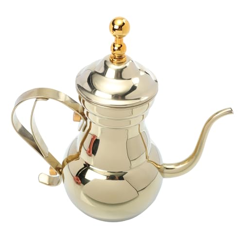 MAGICLULU Kanne mit Filter Wasserkocher mit Langem Schmalem Ausguss Kaffeemaschine für Büro und Küche Robuste Kaffeekanne aus Praktischer Teekessel für Kaffee und Tee von MAGICLULU