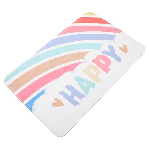 MAGICLULU rutschfeste Badematte aus Polyester Saugfähiger Badteppich Regenbogenfarben für Badezimmer und Eingangsbereich Waschbar und Einfach zu Reinigen MAGICLULU rutschfeste Badematte aus Polyester Saugfähiger Badteppich Regenbogenfarben für Badezimmer und Eingangsbereich Waschbar und Einfach zu Reinigen von MAGICLULU