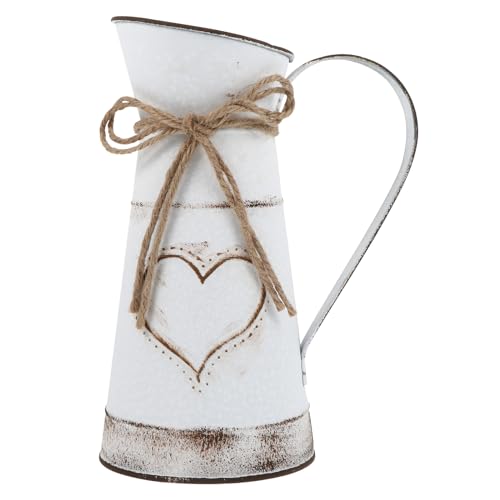 MAGICLULU Ornamente wasserkocher blumentopf aus Metall Kanne Dekor Pflanzgefäß für Milchkannen cremig Vase Blumensträuße Topf Blumeneimertopf Haushalt Gießkanne Blumenarrangement Krug von MAGICLULU