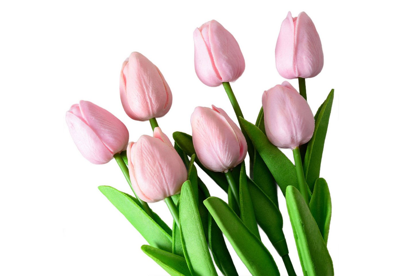 Kunstblumenstrauß 10 pcs Künstliche Blumen Tulpen, MAGICSHE, Realistische dekorative Blumen,Valentinstagsgeschenk von MAGICSHE