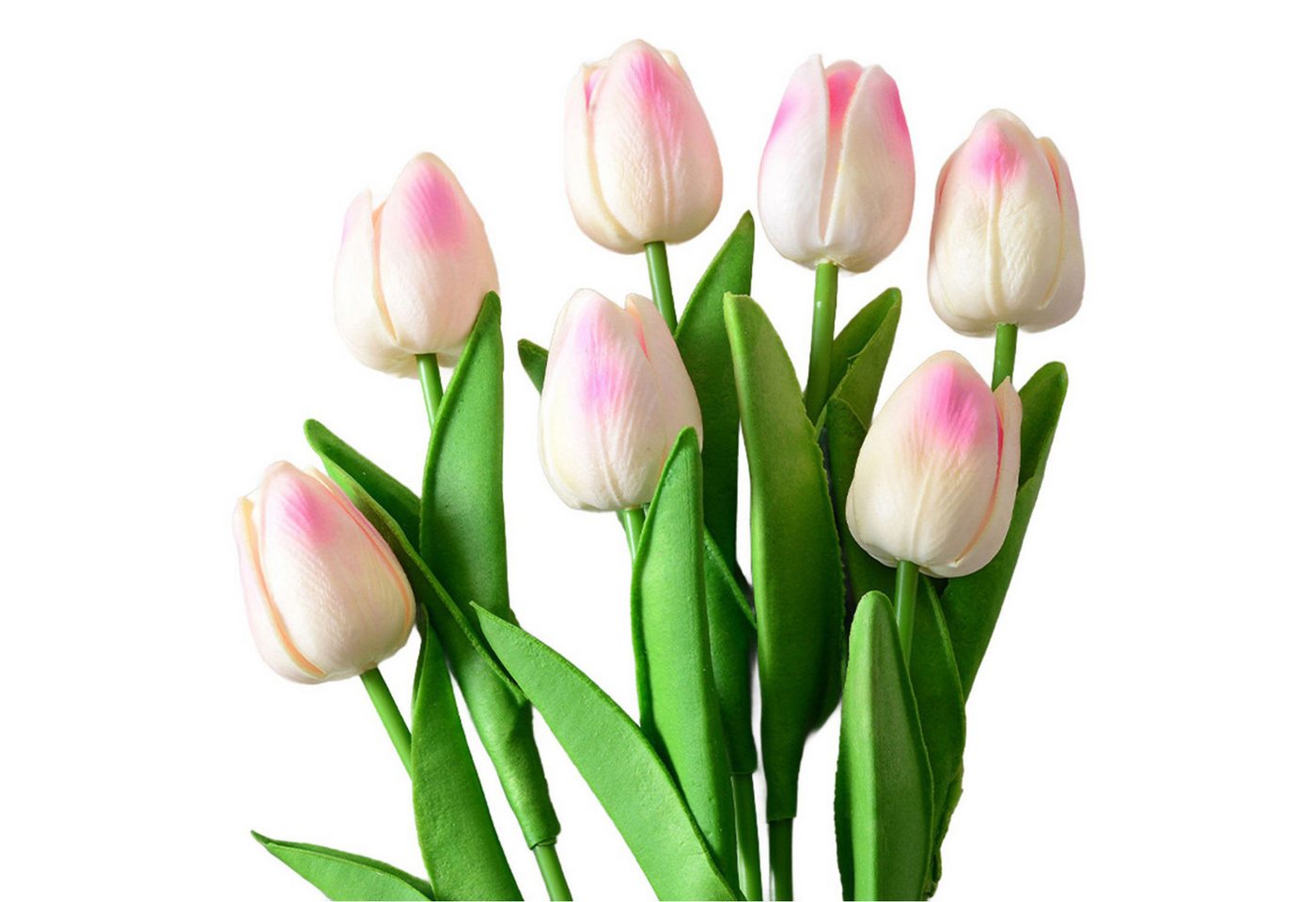 Kunstblumenstrauß 10 pcs Künstliche Blumen Tulpen, MAGICSHE, Realistische dekorative Blumen,Valentinstagsgeschenk von MAGICSHE