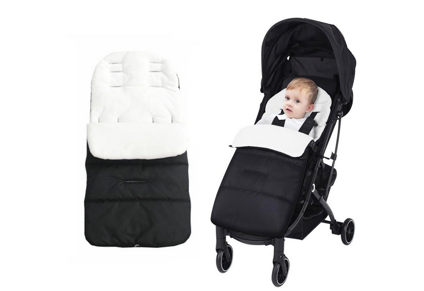 MAGICSHE Babyschlafsack Wagensack Winterfusssack, Kinderwagen fußsack warm von MAGICSHE