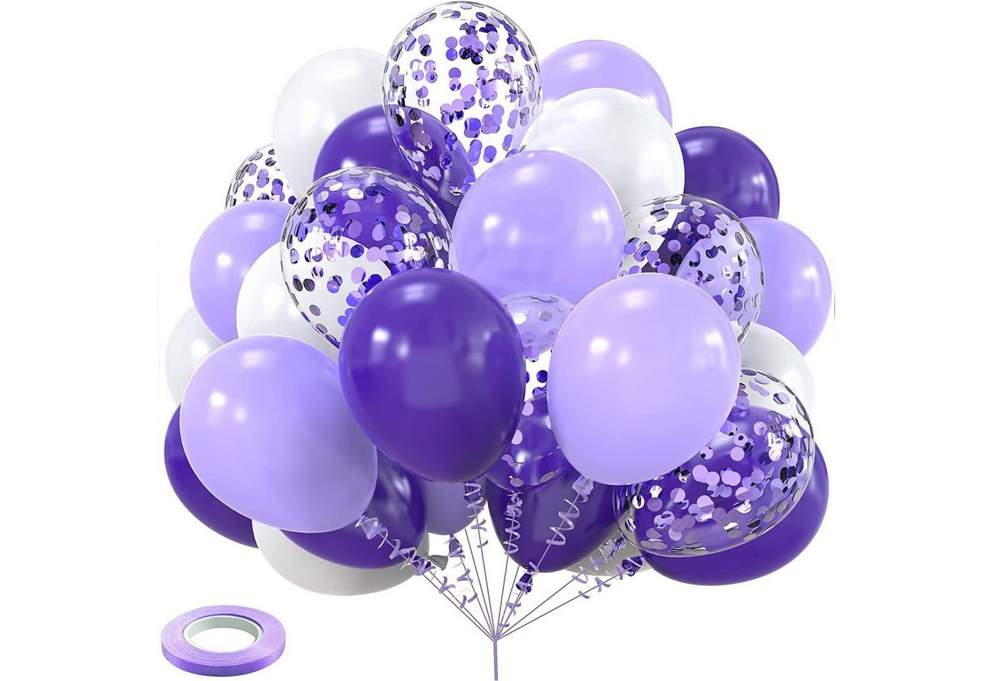 MAGICSHE Luftballon 50/60/80 pcs Aufblasbares Partyzubehör Helium Ballons Set von MAGICSHE