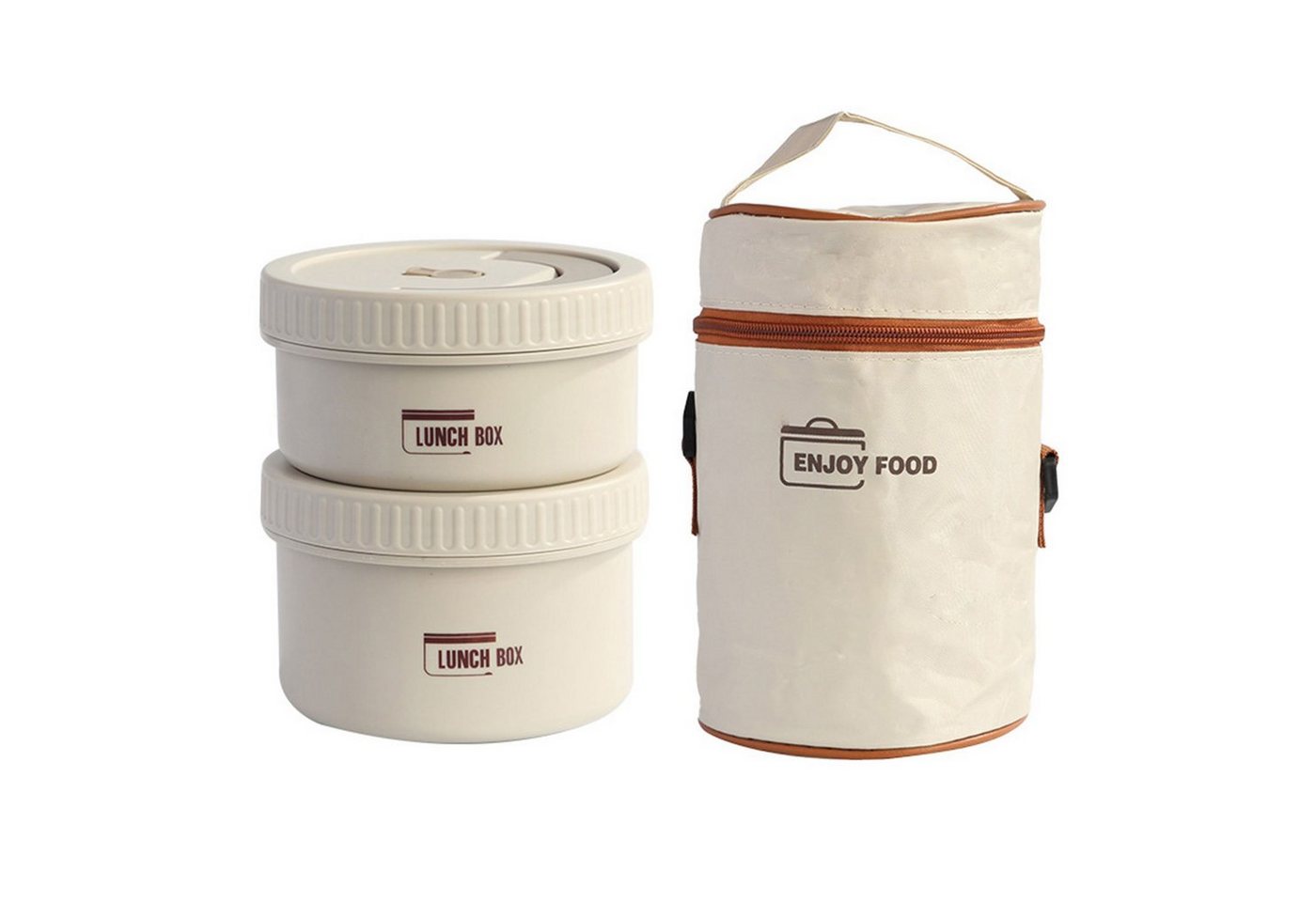 MAGICSHE Lunchbox Lunchpots 470 + 600 ml 2er Set Mit Isolierbeutel, Lebensmittelbehälter von MAGICSHE