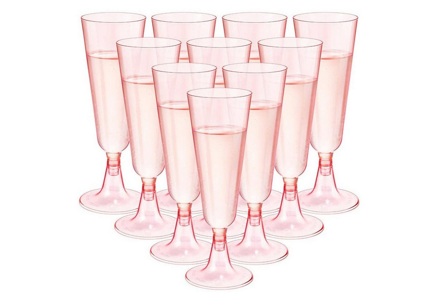 MAGICSHE Sektglas Sektgläser kunststoff 25er Set Champagner Plastikbecher für die Party von MAGICSHE