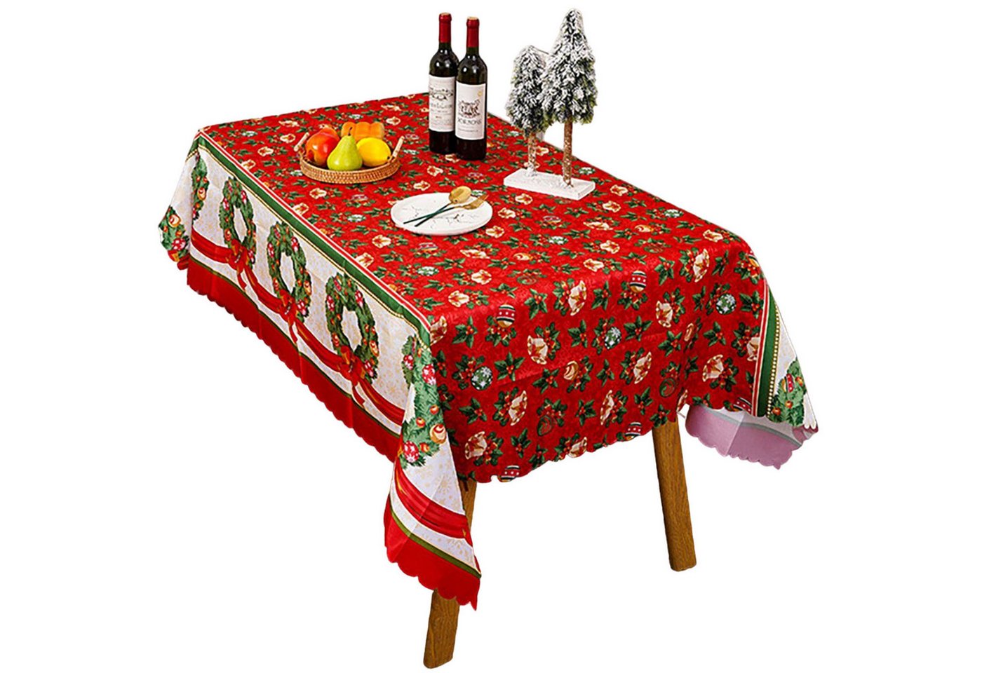 MAGICSHE Tischdecke Rechteckig mit Weihnachtlichem Motiv, 150 x 180 cm (1-tlg) von MAGICSHE