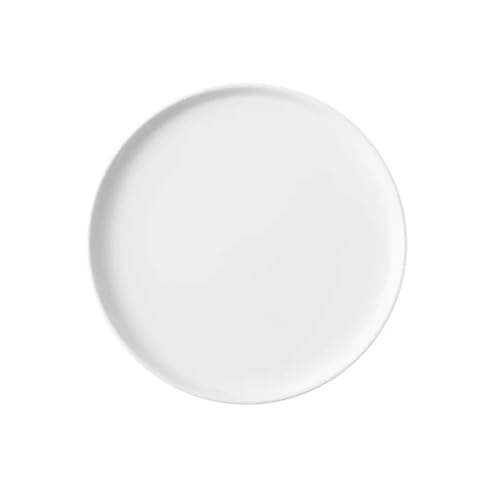 MAGICVOGEL Porzellan Speiseteller Frühstücksteller Frühstücksteller Kuchenteller Pastateller Rund Essteller Servierteller für Frühstück Mittag Abendessen (Weiß, 20.5cm) von MAGICVOGEL