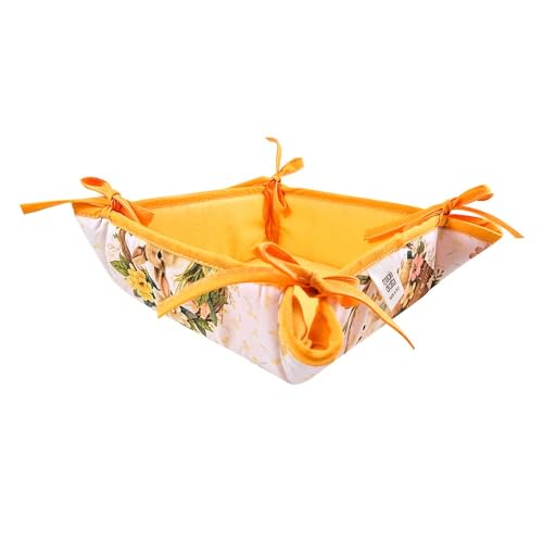 MAGIE DI CASA Brotkorb aus gepolstertem Stoff Ostern – Frühling Sommer – ideal als Geschenk und Tischdekoration – Made in Italy (Puppenkorb) von MAGIE DI CASA