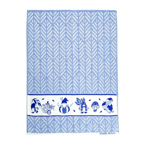 MAGIE DI CASA Geschirrtuch Gnomi, 50 x 70 cm, Baumwolle, 100 % Made in Italy, Blau MAGIE DI CASA Geschirrtuch Gnomi, 50 x 70 cm, Baumwolle, 100 % Made in Italy, Blau von MAGIE DI CASA