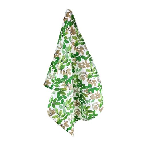 MAGIE DI CASA Geschirrtuch Summer Tropika 52 x 72 cm, Geschirrtuch Baumwolle – Made in Italy (STR280) (TROPIKA Grün) von MAGIE DI CASA