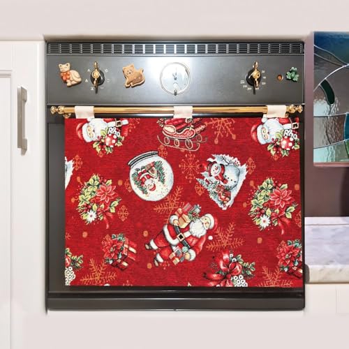 Universelle Backofenabdeckung aus Gobeline-Stoff – Backofenabdeckung für Weihnachten – Backofenabdeckung Winter – Made in Italy (Mann) von MAGIE DI CASA