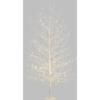 Weißer Weihnachtsbaum H170cm mit 784 MicroLED FlashLED 105x170 von MAGIEDINATALE