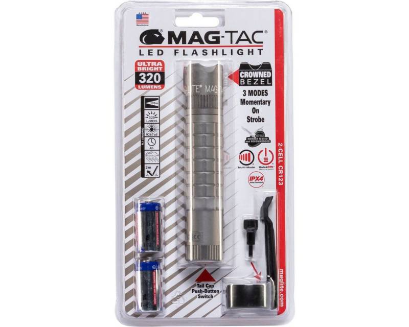MAGLITE Taschenlampe Mag-Tac crowned bezel Taschenlampe von MAGLITE