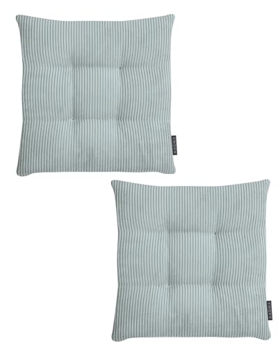 2er Set Inga Stuhlkissen ca. 35x35x5 cm Cordstoff (Mint) von MAGMA