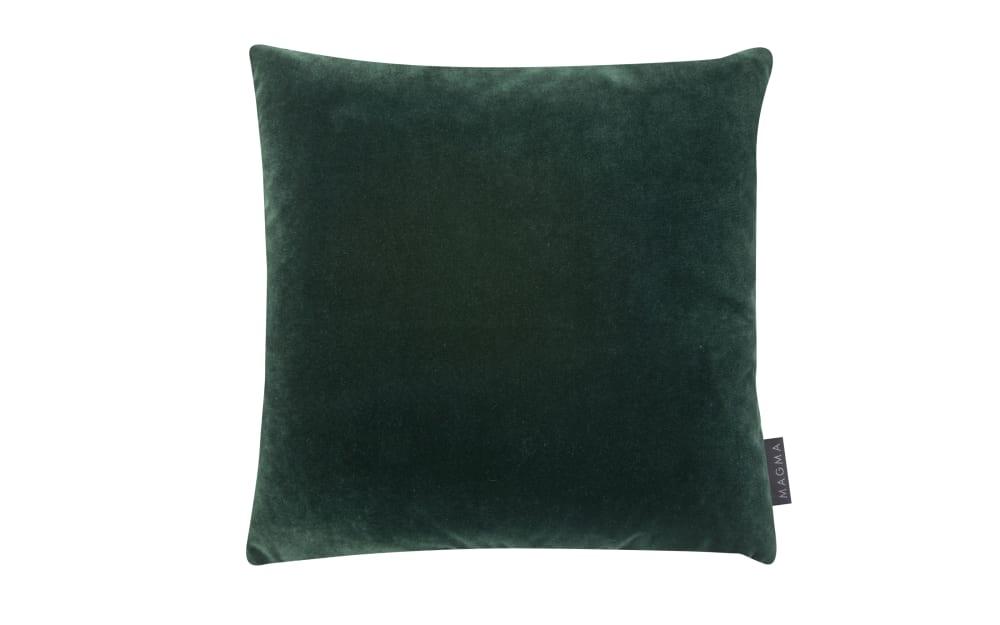 Kissenhülle Samt uni, grün, 40 x 40 cm von MAGMA