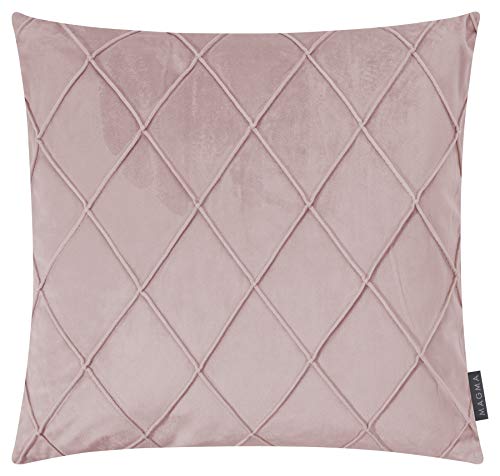 MAGMA-Heimtex Samt-Kissenhülle Nobless - 2er-Set - Made in Germany (Altrosa, 50 x 50 cm) von MAGMA