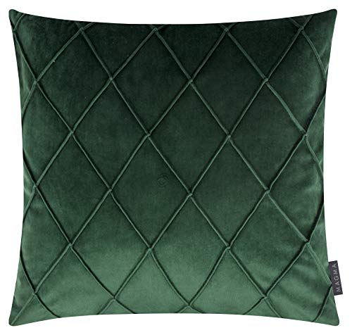 MAGMA-Heimtex Samt-Kissenhülle Nobless - 2er-Set - Made in Germany (grün, 50 x 50 cm) von MAGMA