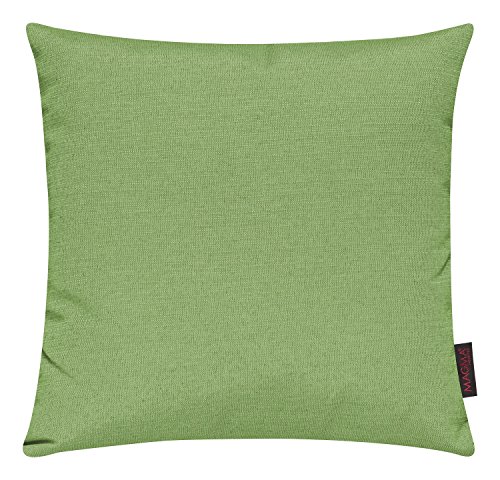 Magma Kissenhülle FINO - 40 x 40 cm - 2er Set - Hülle mit Reißverschluss - einfarbig - waschbar (Magma_Kiwi_039) von MAGMA