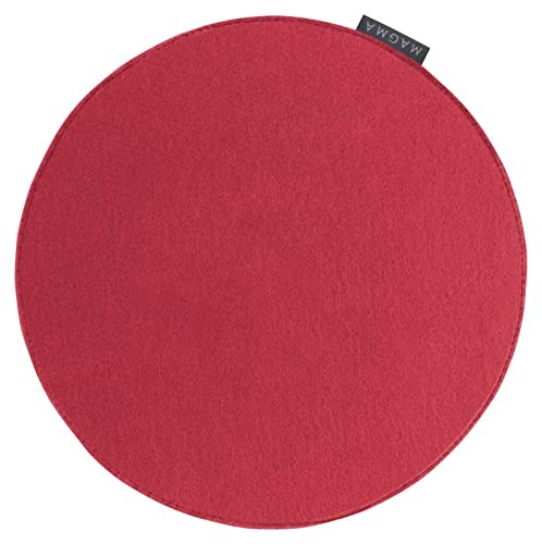 Magma AVARO Stuhlkissen/Sitzkissen für Indoor und Outdoor, Öko-Tex Siegel, waschbar bis 30°C, 1 Stück, 35x35cm, Rot von MAGMA