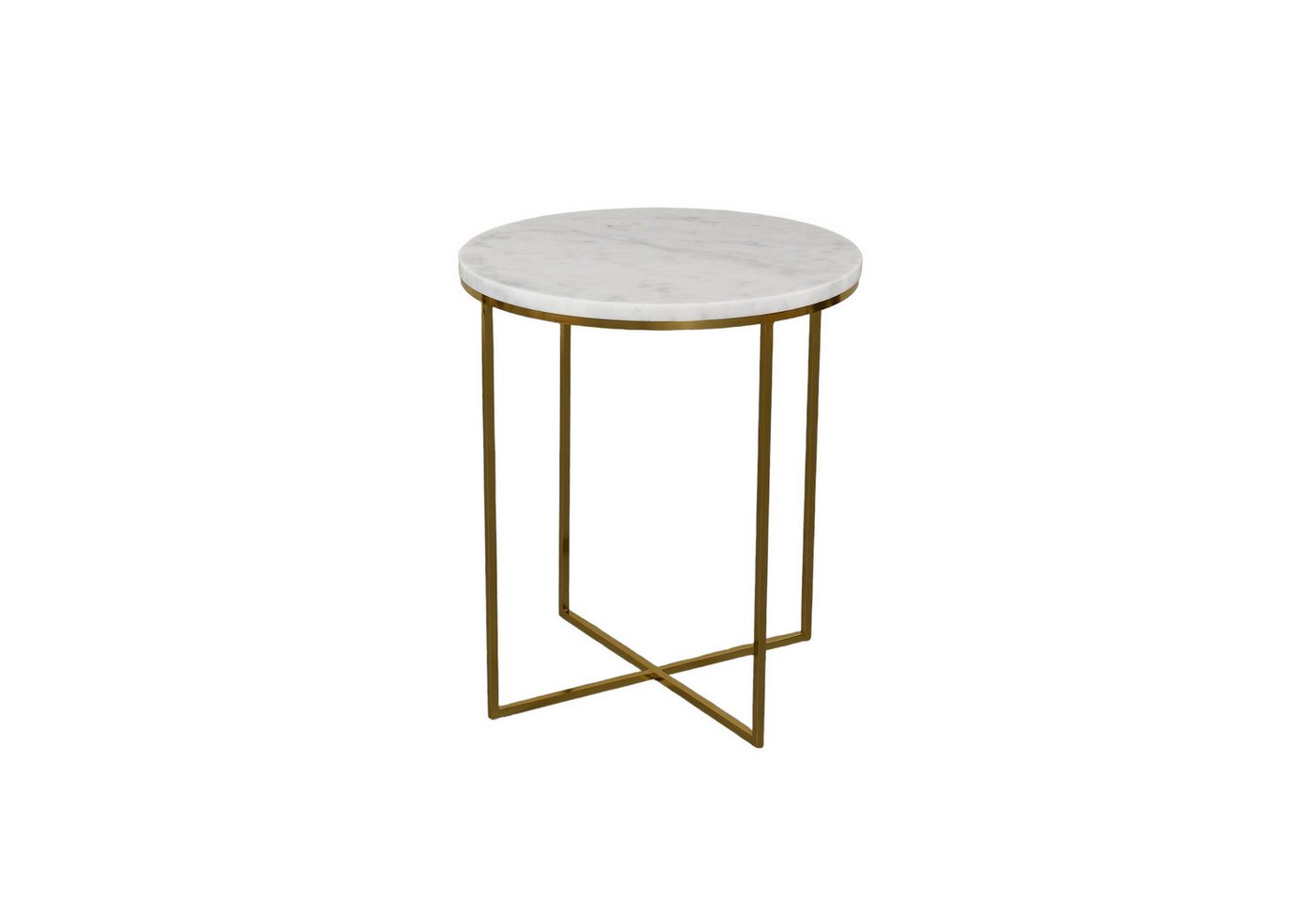 MAGNA Atelier Beistelltisch MONTE mit Marmor Tischplatte, Ablagetisch, Metallgestell, Side Table Naturstein, 38x54cm von MAGNA Atelier