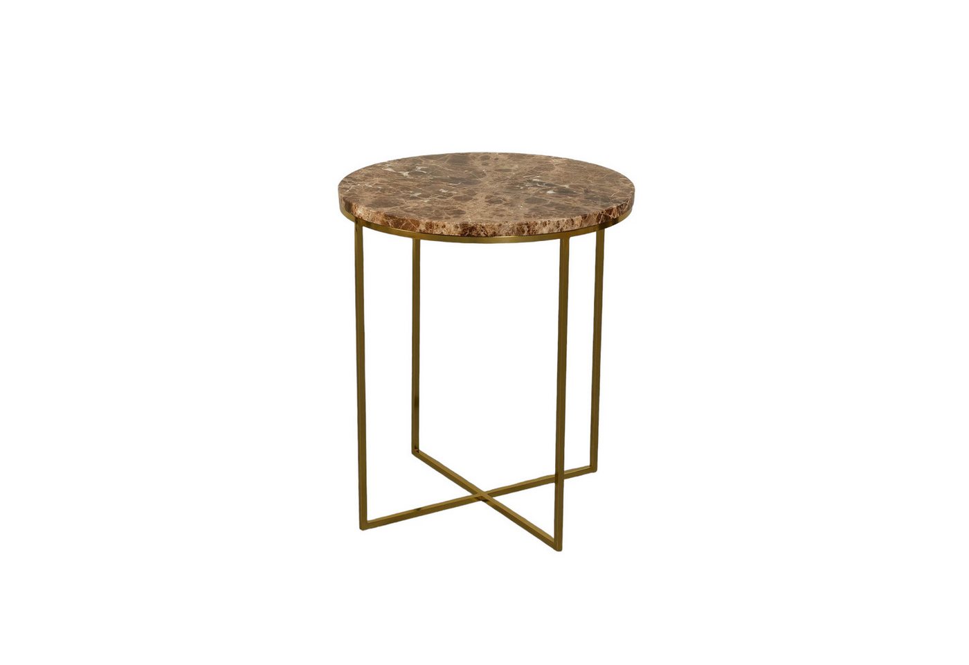 MAGNA Atelier Beistelltisch MONTE mit Marmor Tischplatte, Ablagetisch, Metallgestell, Side Table Naturstein, 38x54cm von MAGNA Atelier