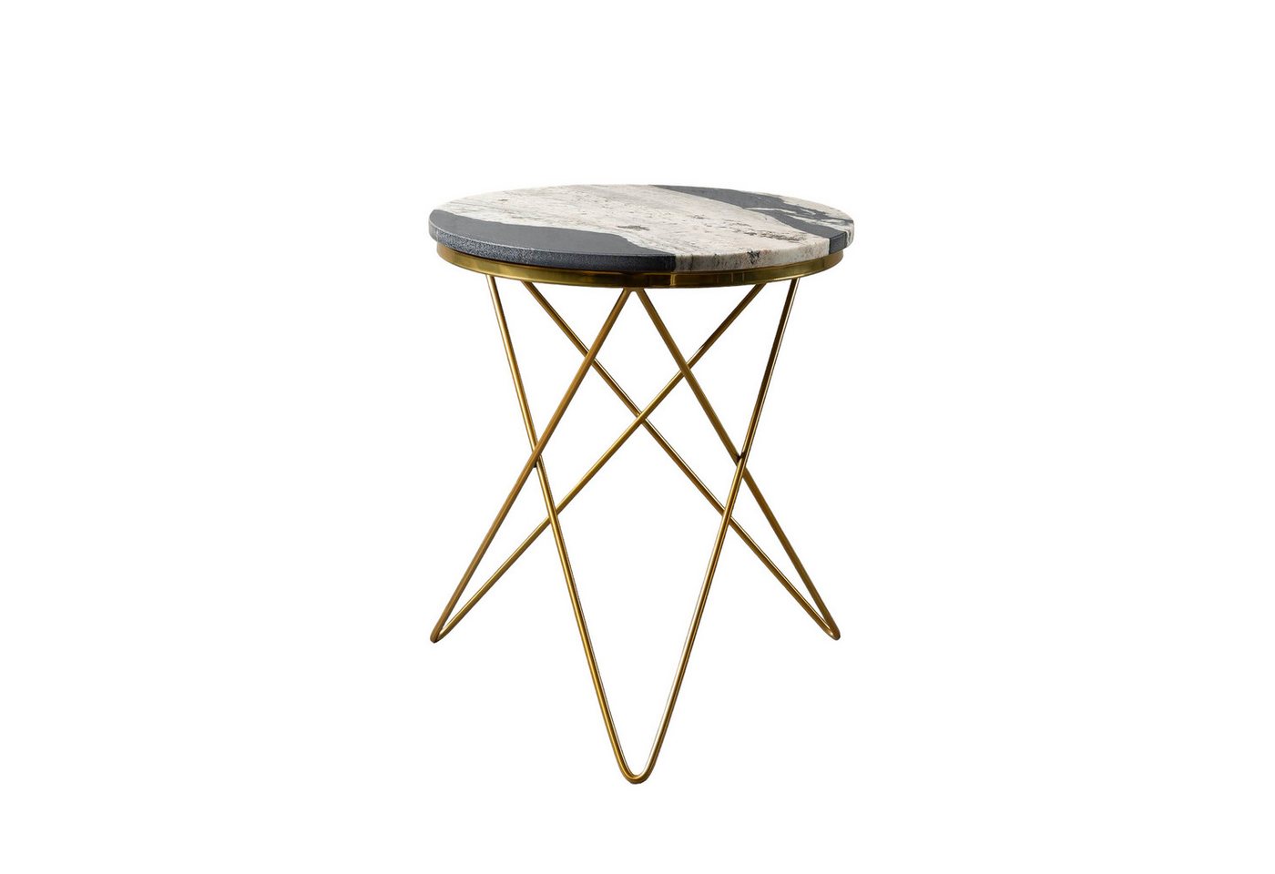 MAGNA Atelier Beistelltisch PARIS mit Marmor Tischplatte, Side Table, nachhaltig, Naturstein, Made in Germany, 52x66cm von MAGNA Atelier