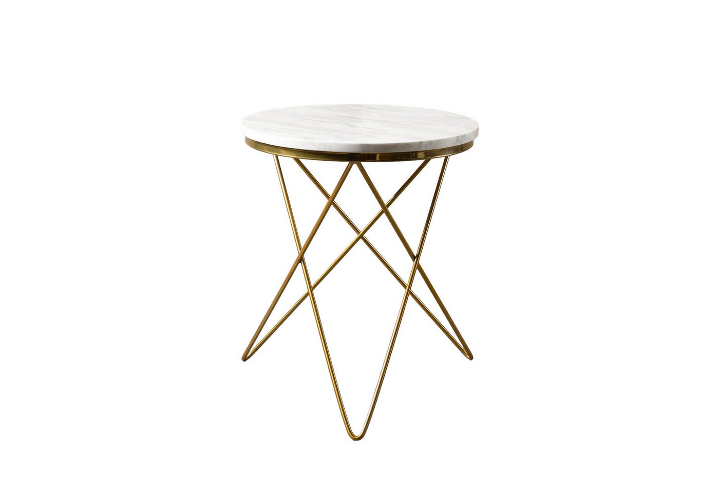 MAGNA Atelier Beistelltisch PARIS mit Marmor Tischplatte, Side Table, nachhaltig, Naturstein, Made in Germany, 52x66cm von MAGNA Atelier