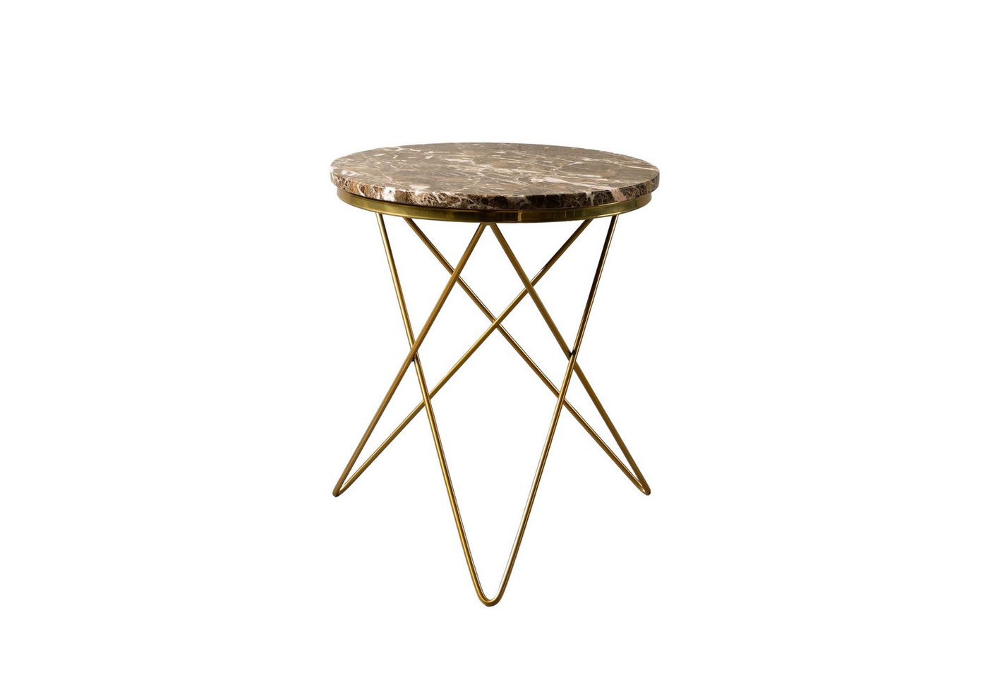 MAGNA Atelier Beistelltisch PARIS mit Marmor Tischplatte, Side Table, nachhaltig, Naturstein, Made in Germany, 52x66cm von MAGNA Atelier