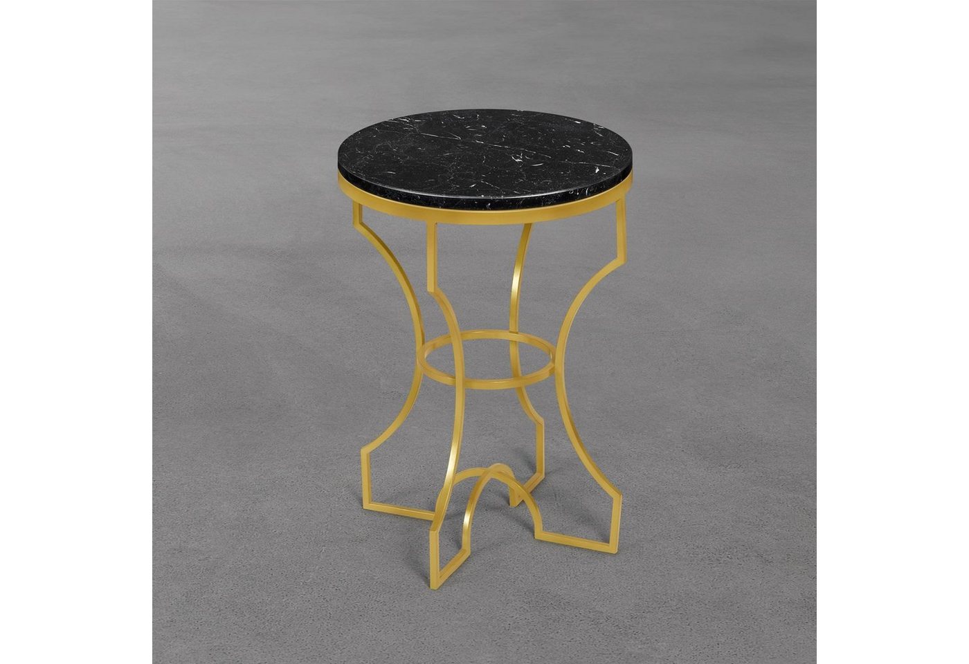 MAGNA Atelier Beistelltisch PORTO mit Marmor Tischplatte, Side Table, Naturstein, nachhaltig, 38x50cm von MAGNA Atelier