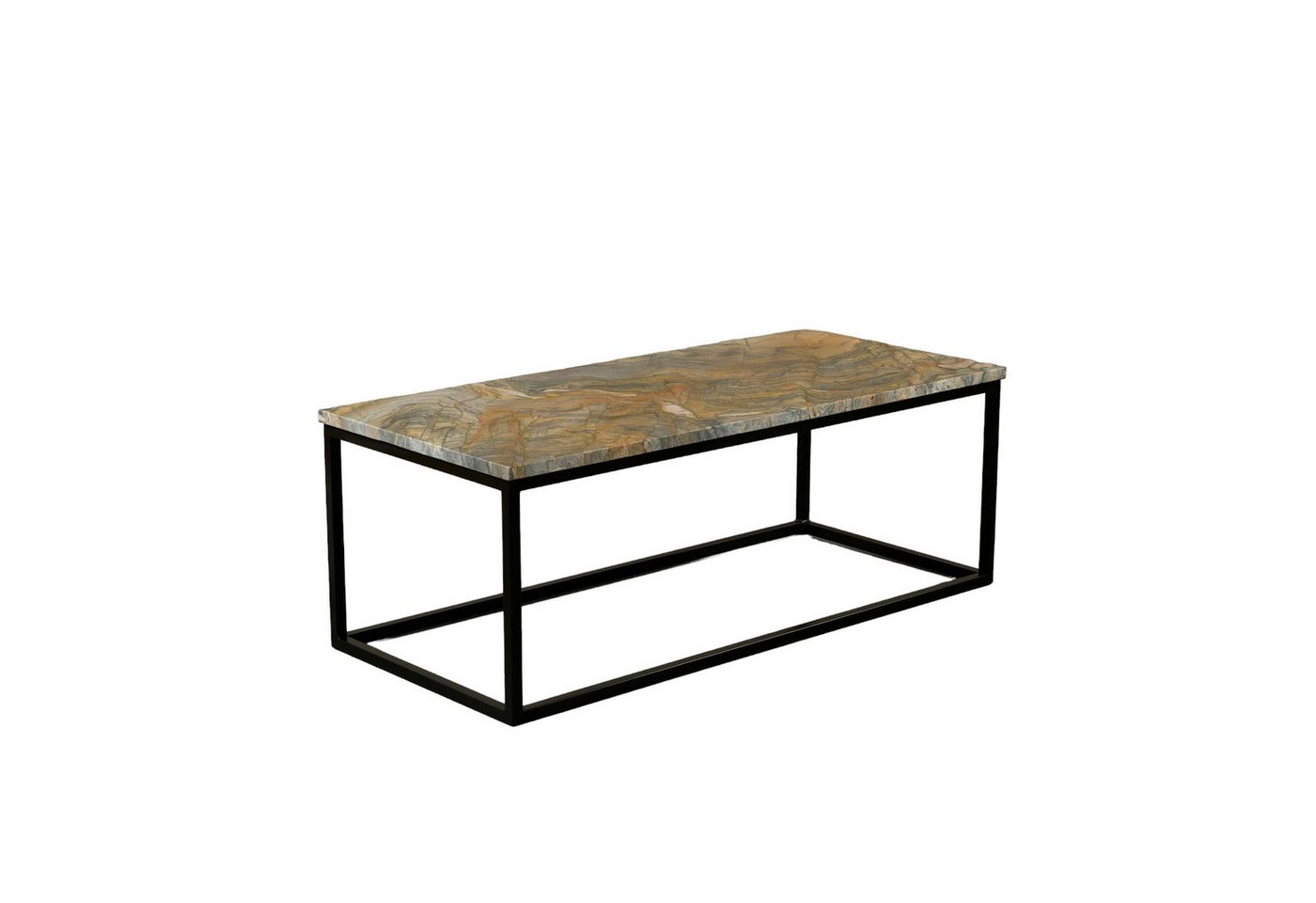 MAGNA Atelier Couchtisch GÖTEBORG mit Marmor Tischplatte, Wohnzimmertisch, Coffee Table Naturstein, Metallgestell, 110x50x40cm von MAGNA Atelier