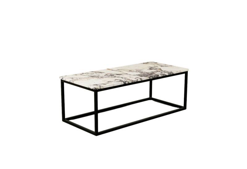 MAGNA Atelier Couchtisch GÖTEBORG aus ECHTEM MARMOR, Wohnzimmertisch, Coffee Table Naturstein, Metallgestell, 110x50x40cm von MAGNA Atelier