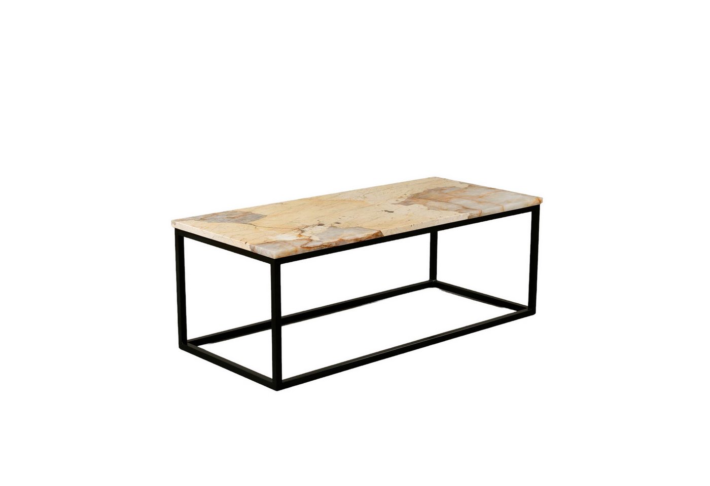 MAGNA Atelier Couchtisch GÖTEBORG mit Marmor Tischplatte, Wohnzimmertisch, Coffee Table Naturstein, Metallgestell, 110x50x40cm von MAGNA Atelier