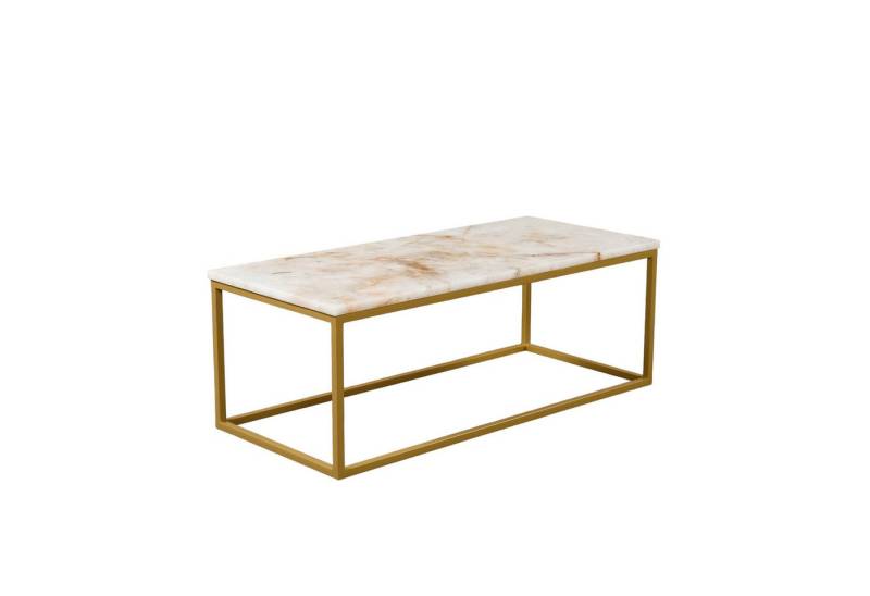 MAGNA Atelier Couchtisch GÖTEBORG aus ECHTEM MARMOR, Wohnzimmertisch, Coffee Table Naturstein, Metallgestell, 110x50x40cm von MAGNA Atelier