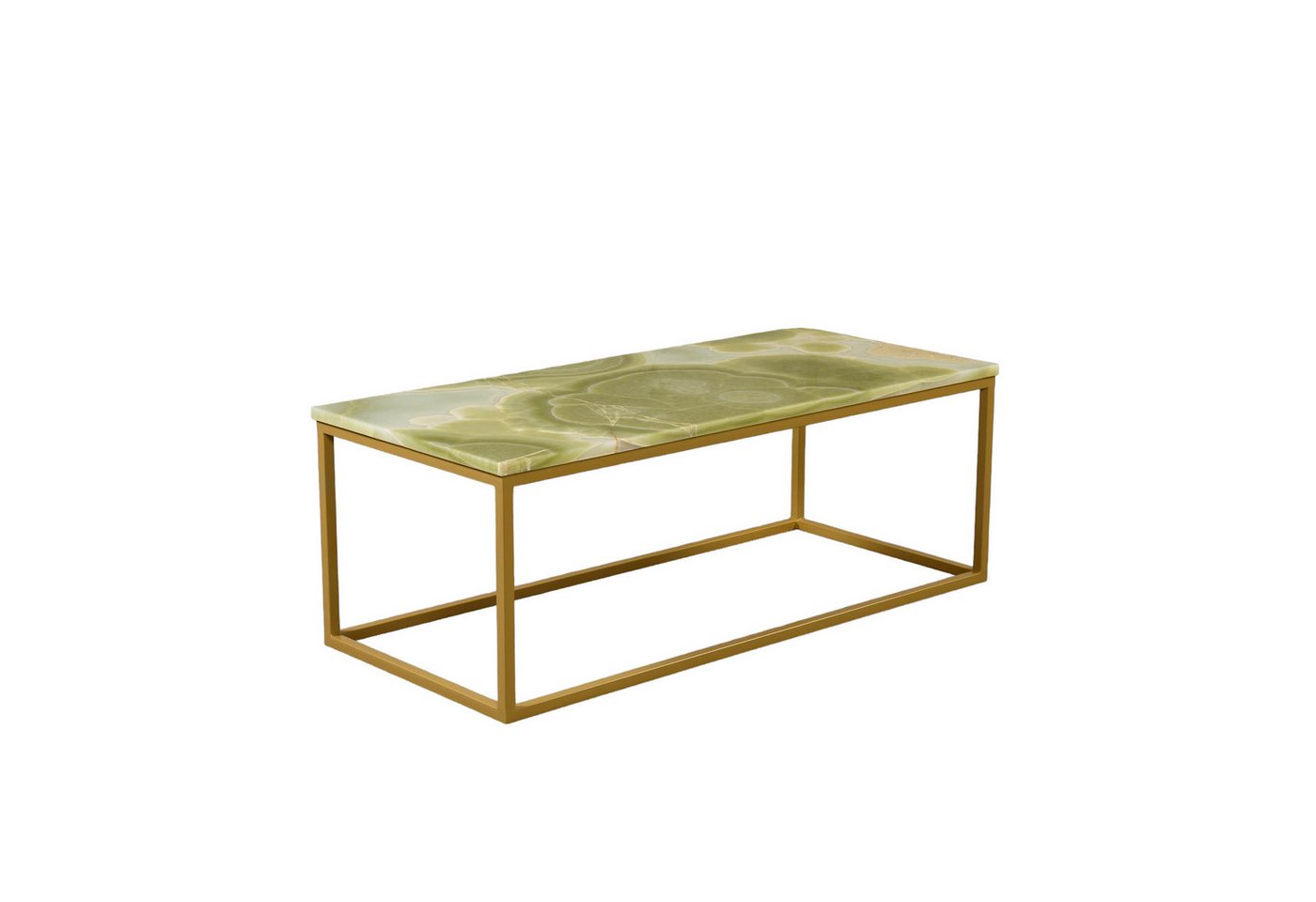 MAGNA Atelier Couchtisch GÖTEBORG mit Marmor Tischplatte, Wohnzimmertisch, Coffee Table Naturstein, Metallgestell, 110x50x40cm von MAGNA Atelier