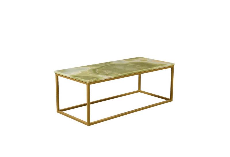 MAGNA Atelier Couchtisch GÖTEBORG aus ECHTEM MARMOR, Wohnzimmertisch, Coffee Table Naturstein, Metallgestell, 110x50x40cm von MAGNA Atelier