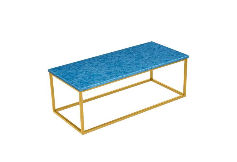 MAGNA Atelier Couchtisch GÖTEBORG aus RECYCELTEN GLASSCHERBEN, nachhaltiger Wohnzimmertisch, Metallgestell, 110cmx50cmx40cm von MAGNA Atelier